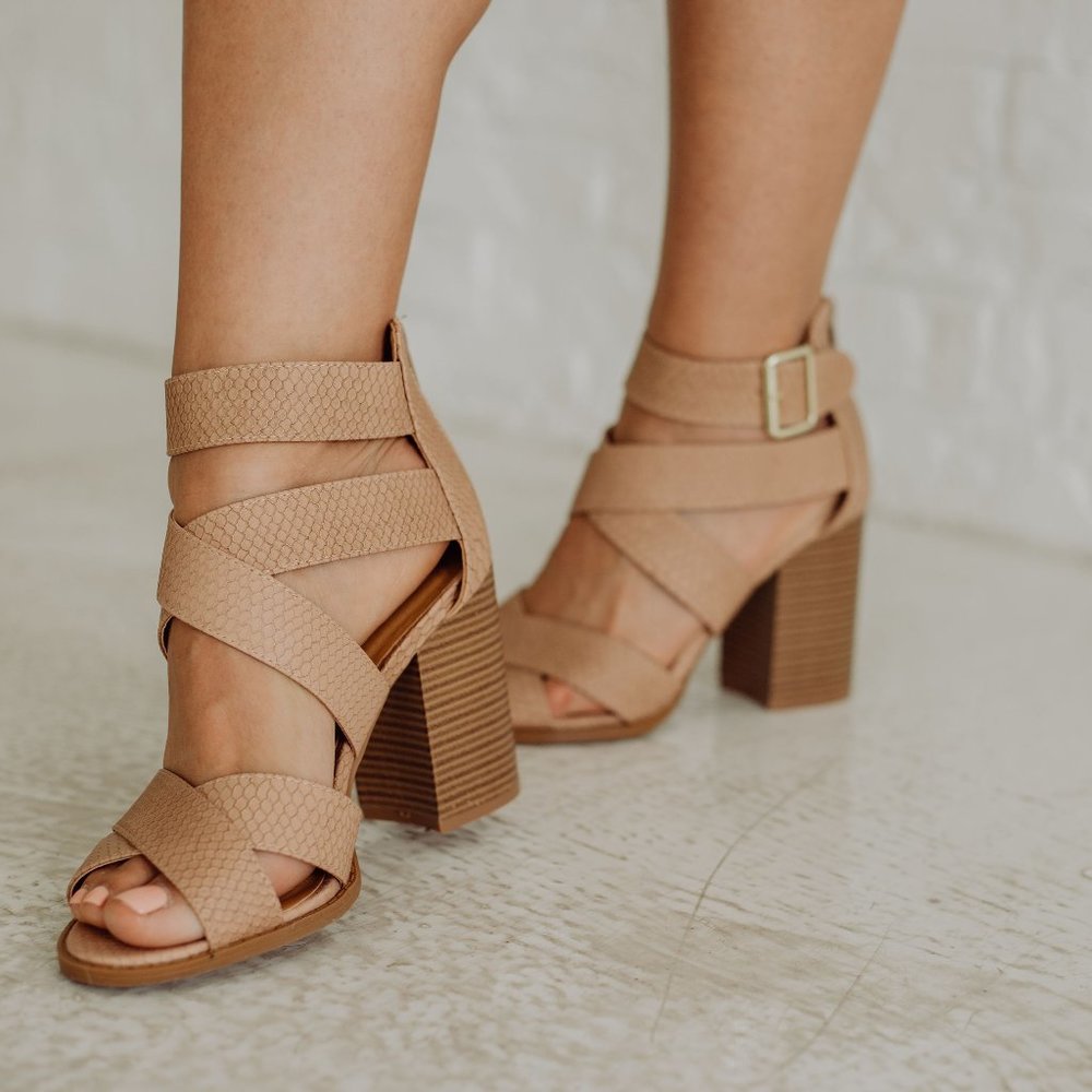 Cobra Beige Heels